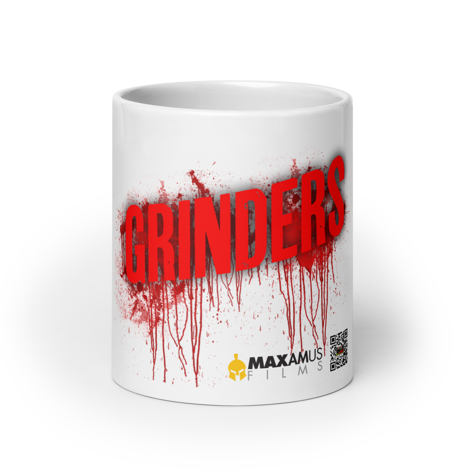 Grinders White glossy mug